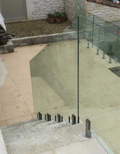 Toughened/laminated safety balustrade